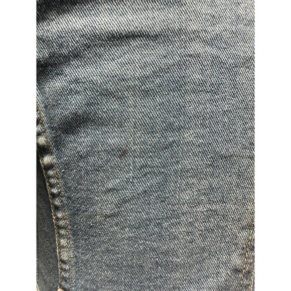 Vintage L’Avion Denim Belted Blazer Jacket Rolled Sleeves Aviator Western Small - Picture 12 of 12